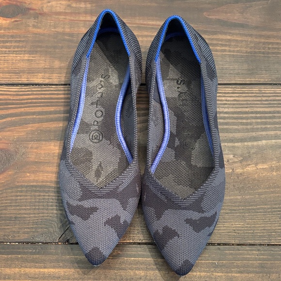 Rothy's Shoes - Rothy's Black and Gray Camouflage Flats